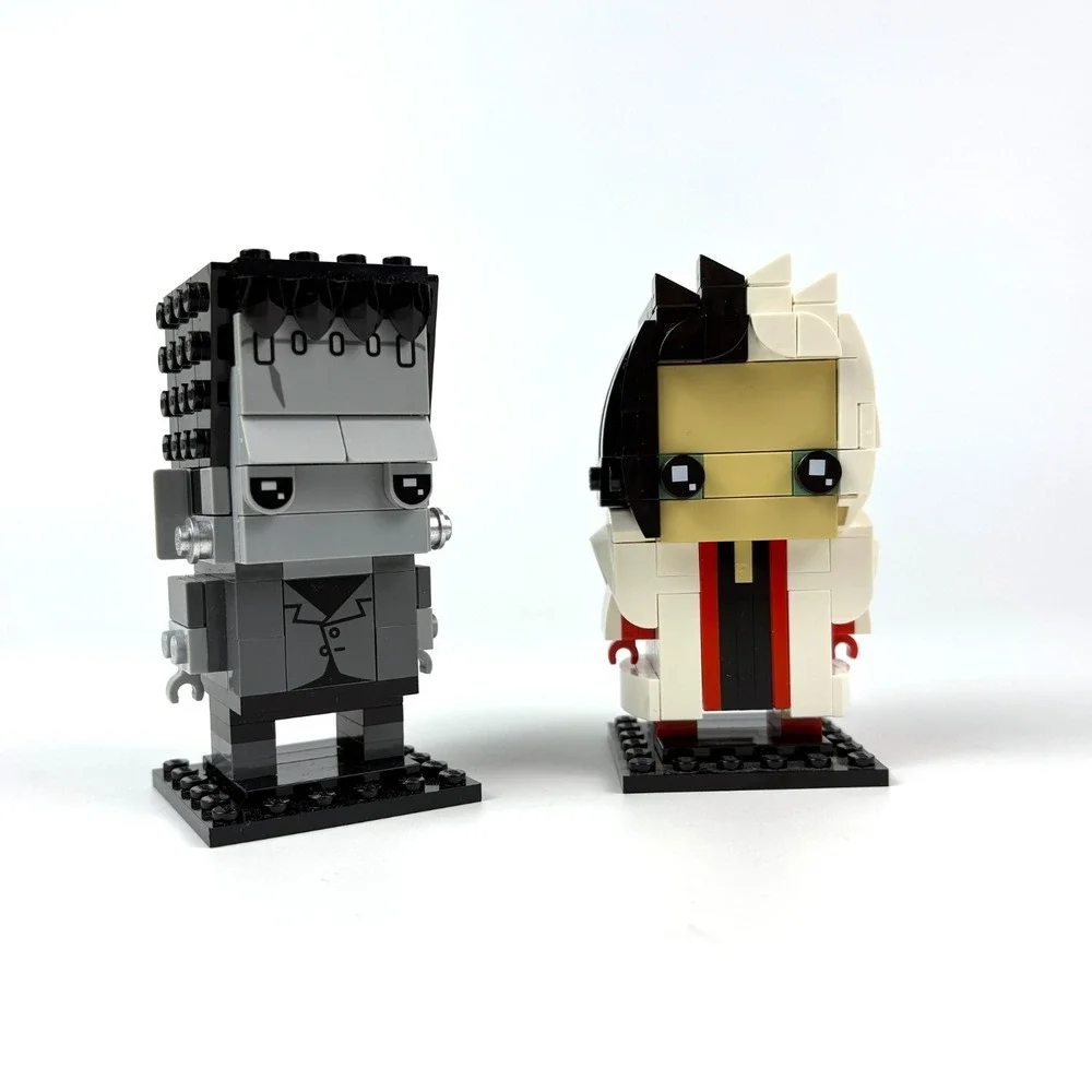 Lego Brick Headz Universal Frankenstein 40422 Disney Cruella deVil No Box/Manual